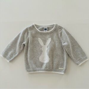 Janie and Jack 3-6 Months Baby Easter Bunny Sweater Spring Gray